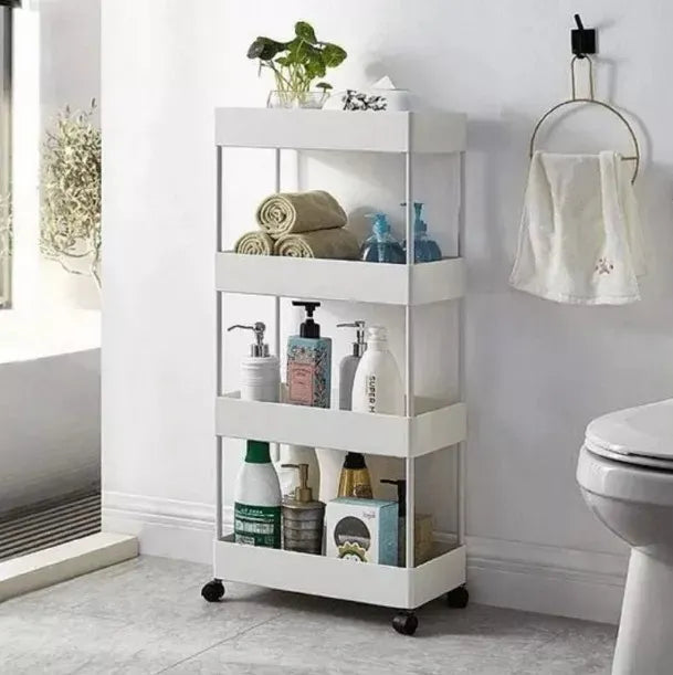 Carrito Organizador 4 Niveles Delgado Para Baño O Cocina