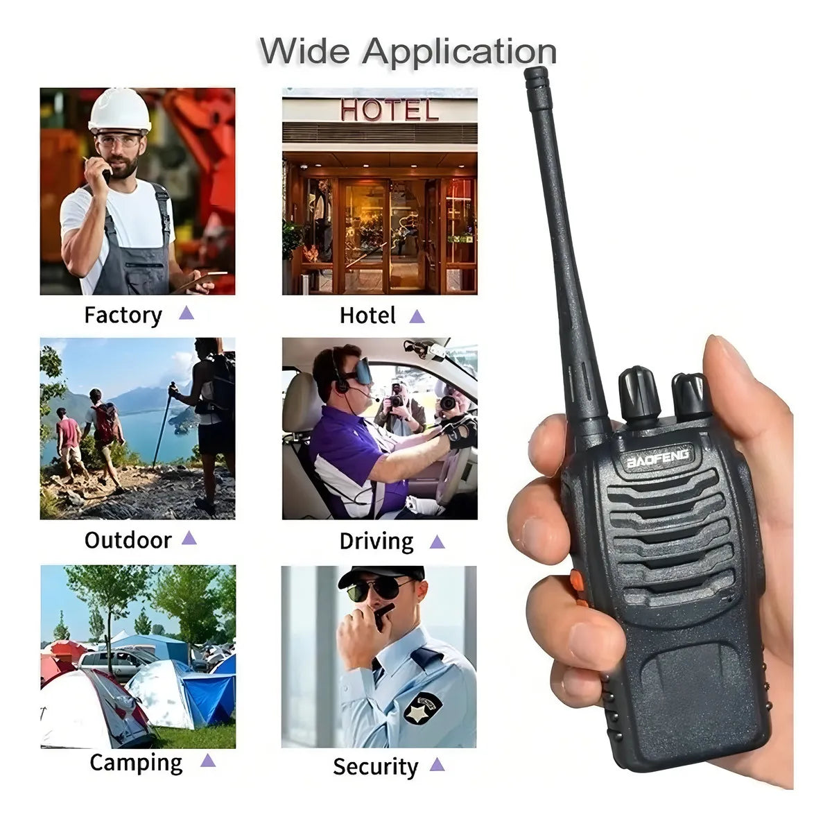 Walkie Talkie Baofeng X 2 Radios 16C 5km Alcance