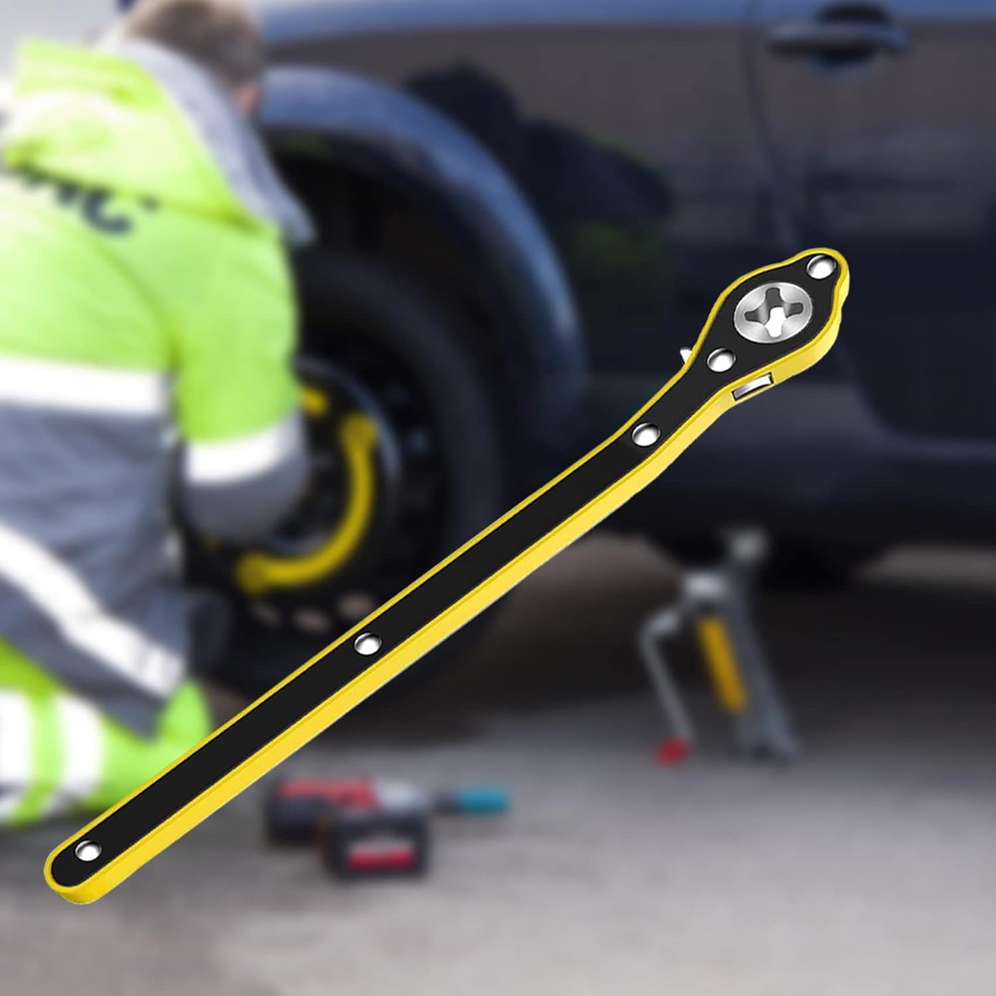 LLAVE DE PALANCA  PARA  GATO HIDRÁULICO 🔧🚗