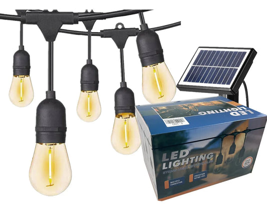 Guirnalda Led 10 Metros Panel Solar